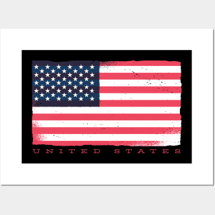 US Flag American Stars and Stipes USA Posters and Art